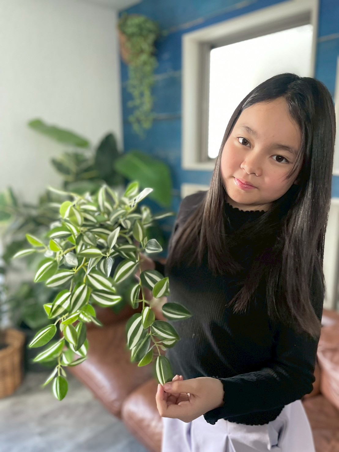 ツユクサ バイカラーなツユクサ(ポット付)|おしゃれなフェイクグリーン・人工