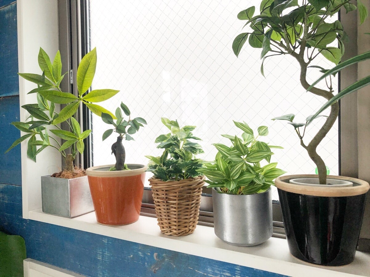 ラウンド型の鉢 (シルバー)|おしゃれなフェイクグリーン・人工観葉植物