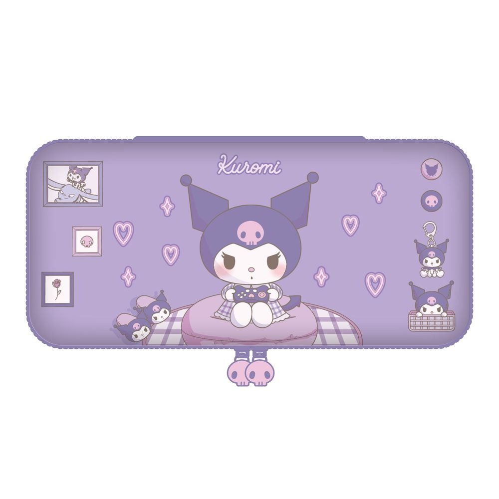サンリオキャラクターズ　クロミ　マスコット入りポーチ Amazon.co.jp: サンリオ(SANRIO) 窓付きフェイス形ポーチ