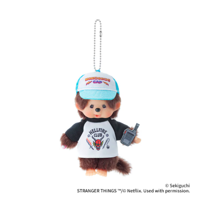【1/12発売！ただいま予約受付中】モンチッチ×ストレンジャー・シングス　モンチッチ　キーチェーン　ヘルファイア・クラブ