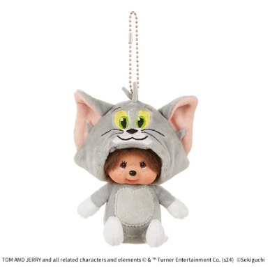 【数量限定入荷】トムとジェリー×モンチッチ トムモンチッチ 顔でかSSキーチェーン