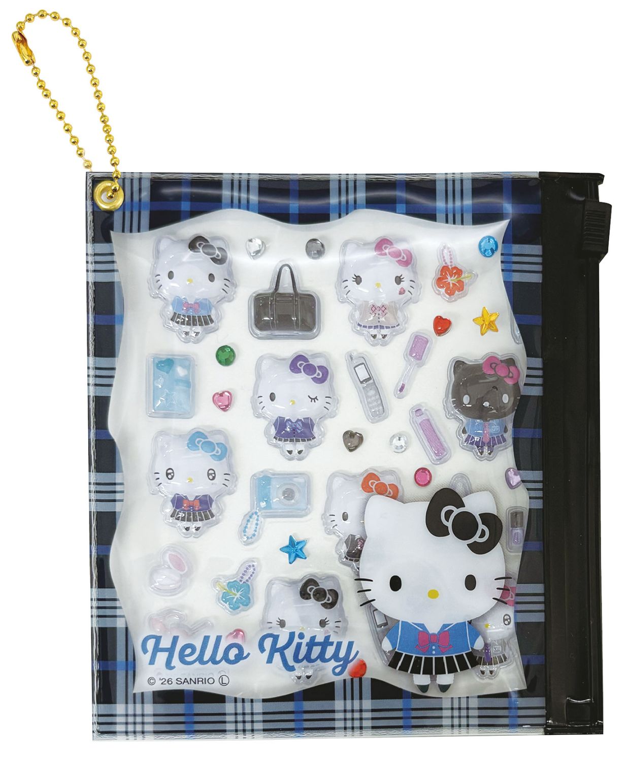 【数量限定入荷！】サンリオキャラクターズ　プチパーツ　ハローキティ　セーラー服　制服　平成　ぷっくり立体シール　デコパーツ　シール交換に