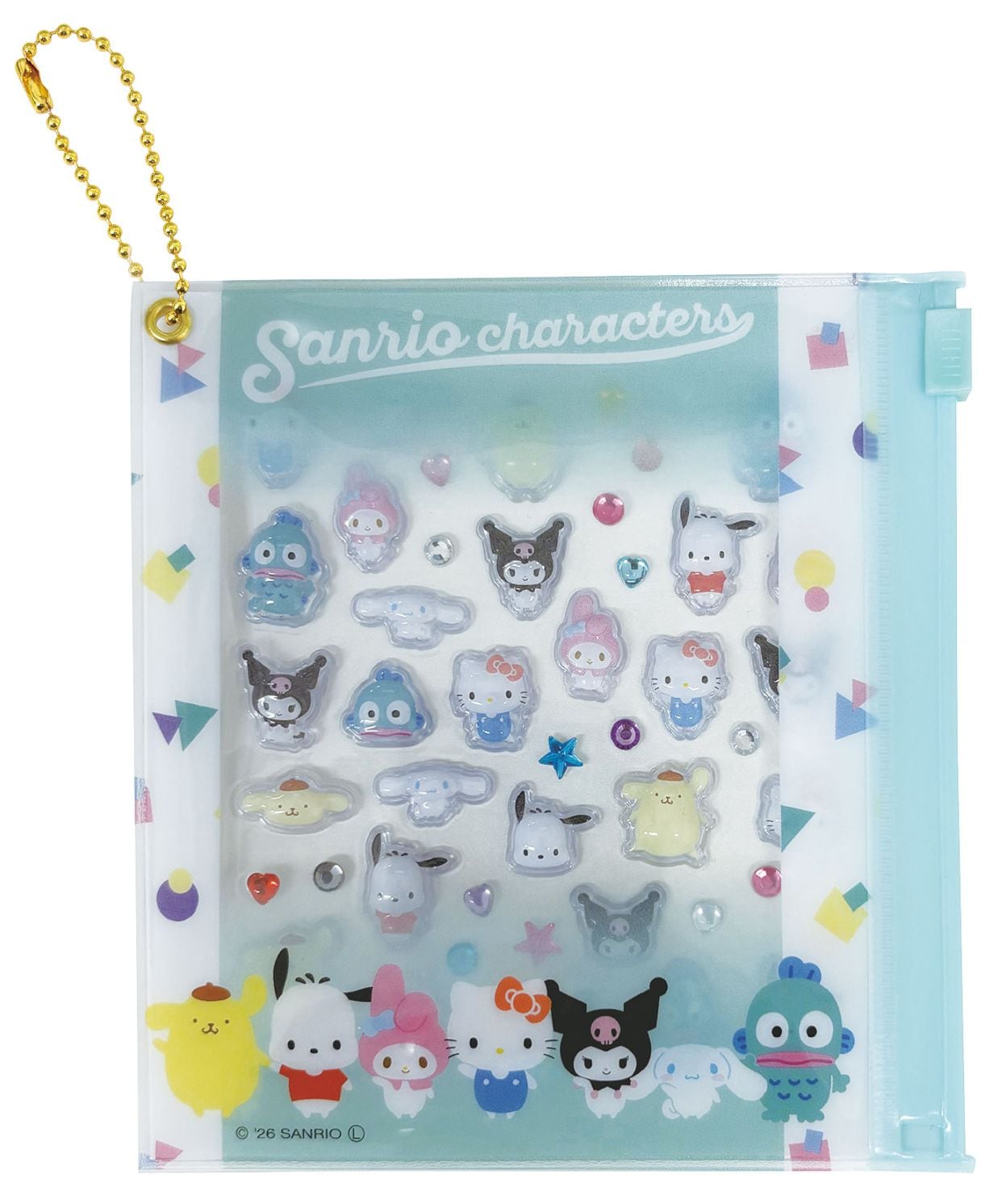 【数量限定入荷！】サンリオキャラクターズ　プチパーツ　ちびりーぬ　オールスター　ぷっくり立体シール　デコパーツ　シール交換に