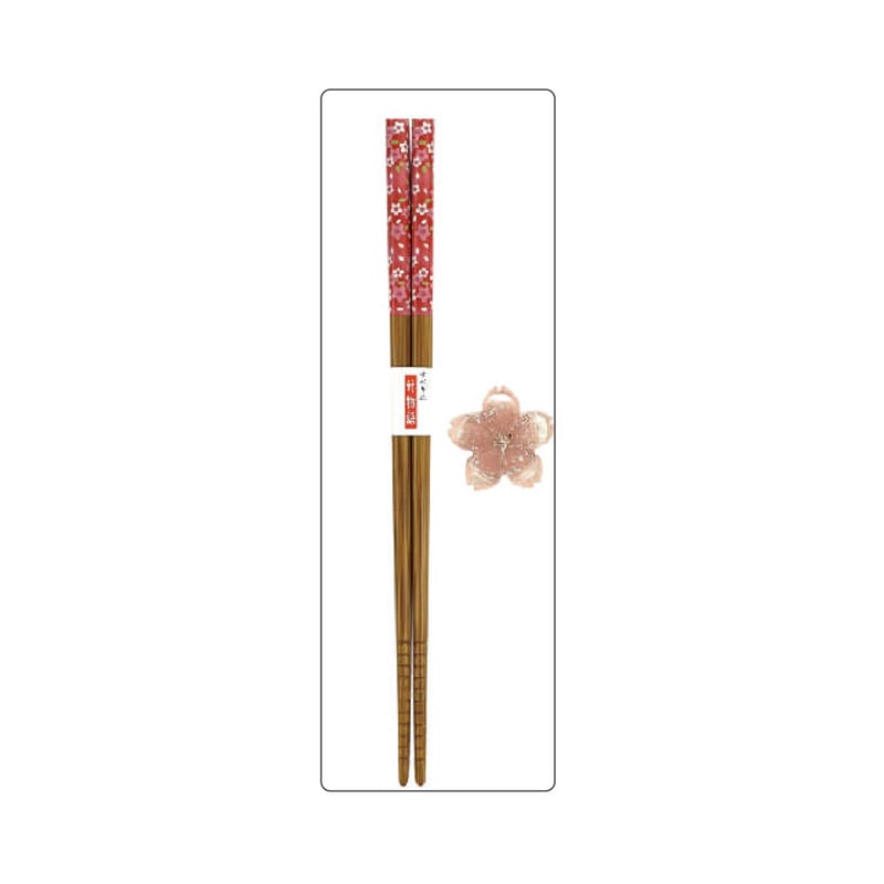 おぎす商事　箸と箸置きセット　桜セットＰＫ HS-15