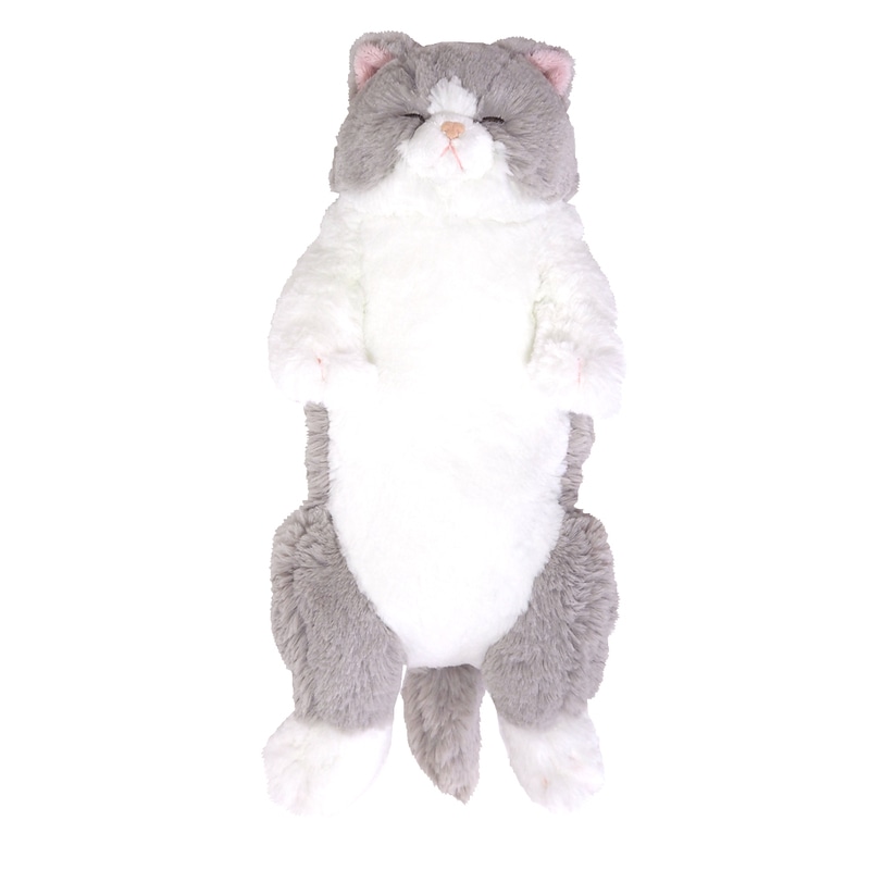 サンレモン　ひざねこ　すやすや　Ｍサイズ　グレー P-6462