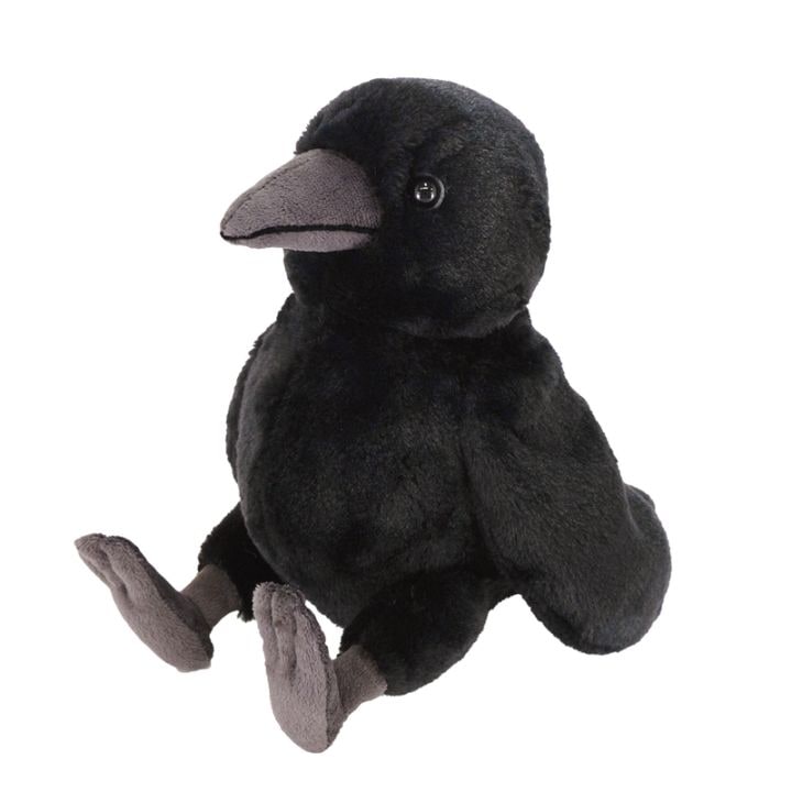 サンレモン　フラッフィーズ　ぬいぐるみ　Ｍサイズ　カラス P-1473