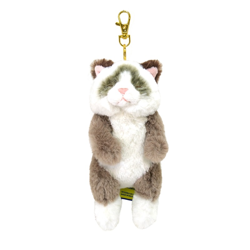 サンレモン ひざねこ すやすや キーチェーン ラグドール グレープ