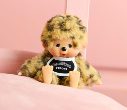 モンチッチCOLORS キーチェーン ヒョウ柄 |4905610244485| ぬいぐるみ