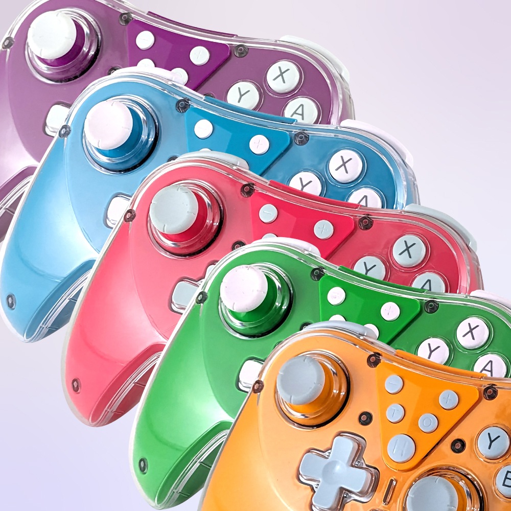 Nintendo Switch1 本体 カラフルコントローラー4種類付き Switch用 カラフルコントローラー パープル |4580098930978