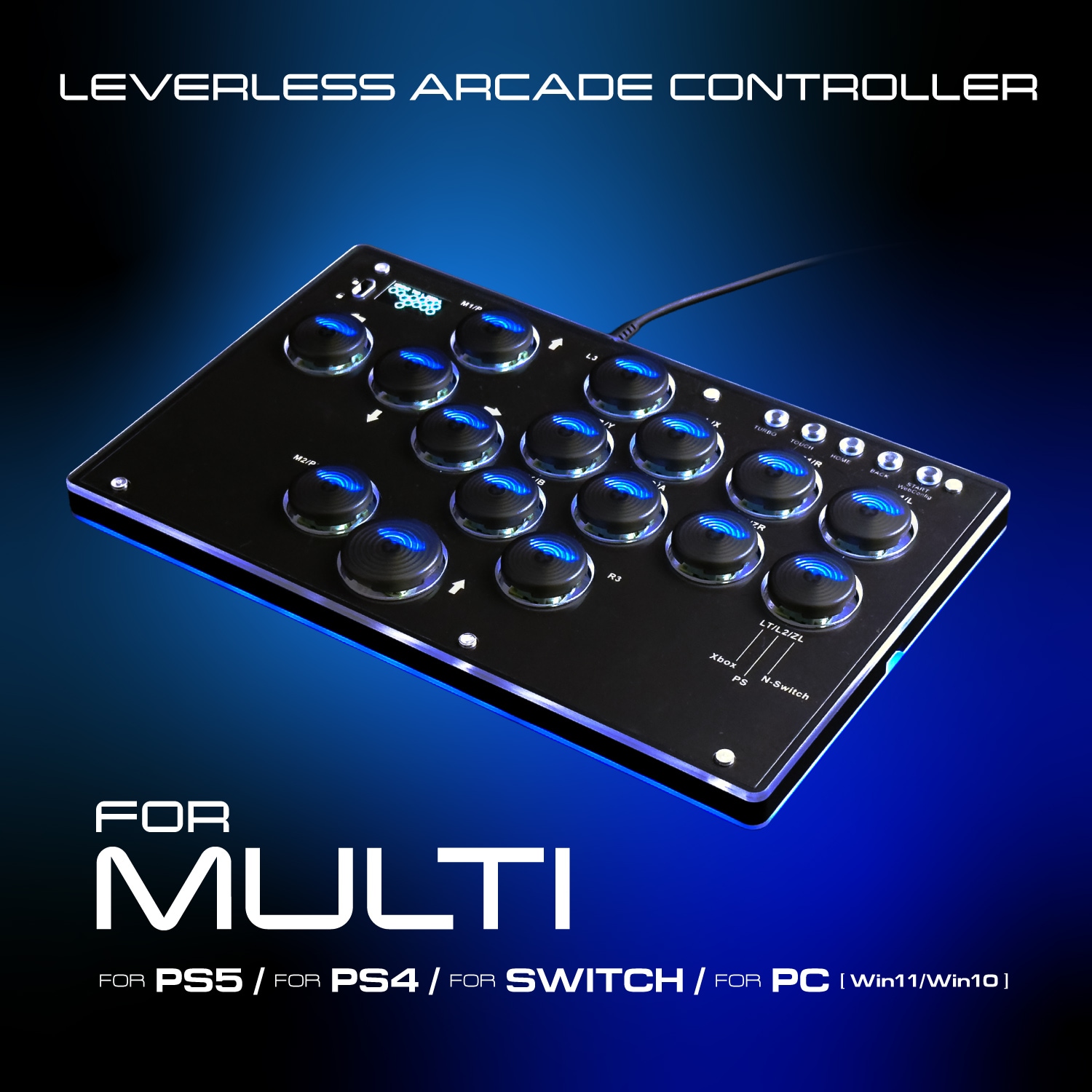 レバーレスアーケードコントローラー ブラック ALG-GMLACBK
