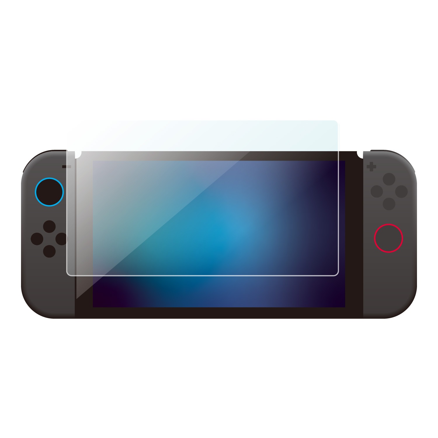 Switch2用光沢ガラスフィルムガイドアタッチメント付き クリア ALG