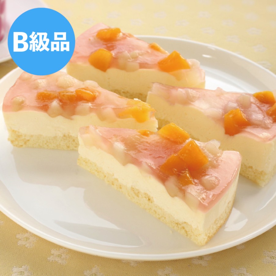 【B級品】ピーチレアチーズケーキ 6切入