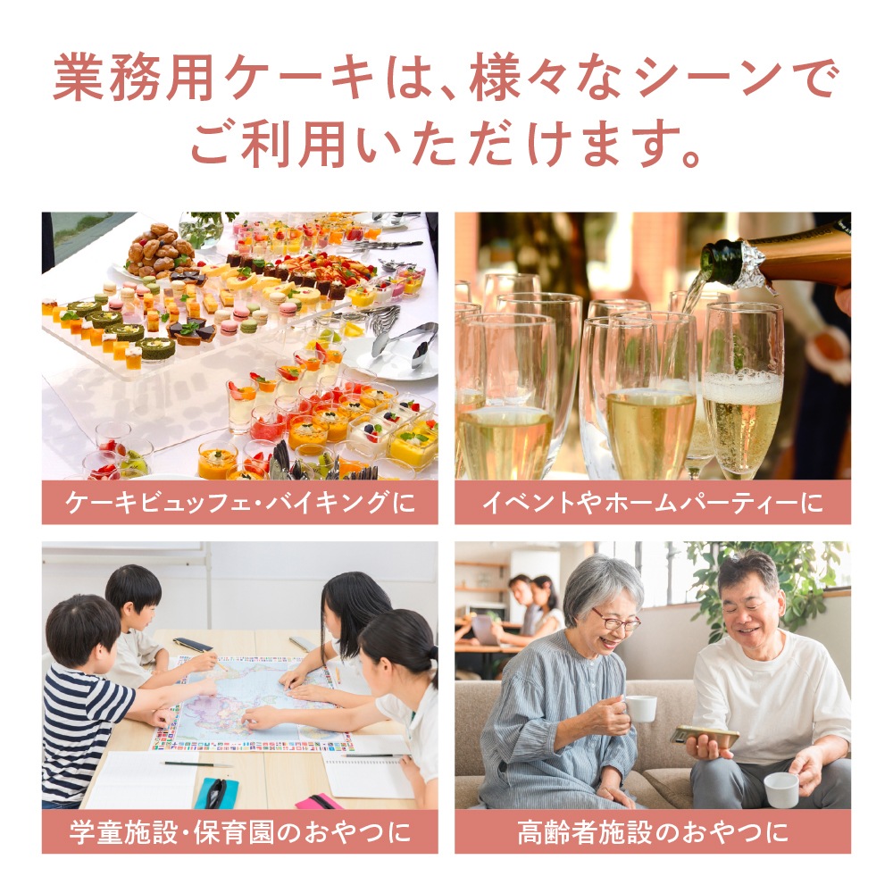 ムースショコラ　1箱4切入×12箱　業務用カットケーキ