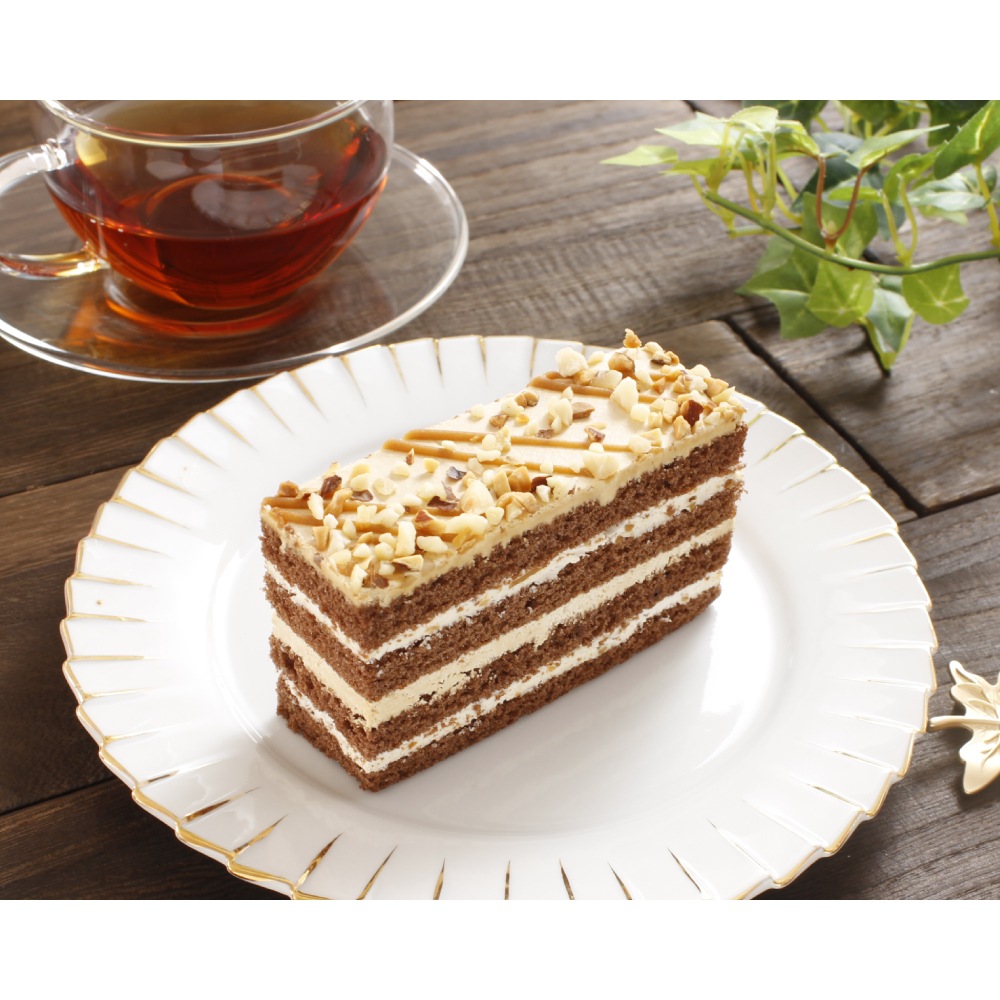トランシェ・ド・キャラメルナッツ　1箱4切入×12箱　業務用カットケーキ