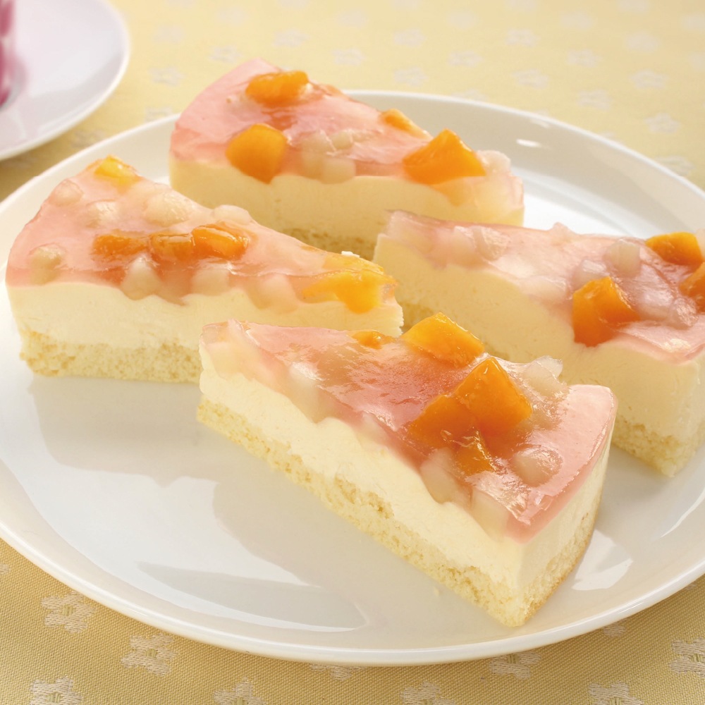 ピーチレアチーズケーキ　1箱4切入×12箱　業務用カットケーキ