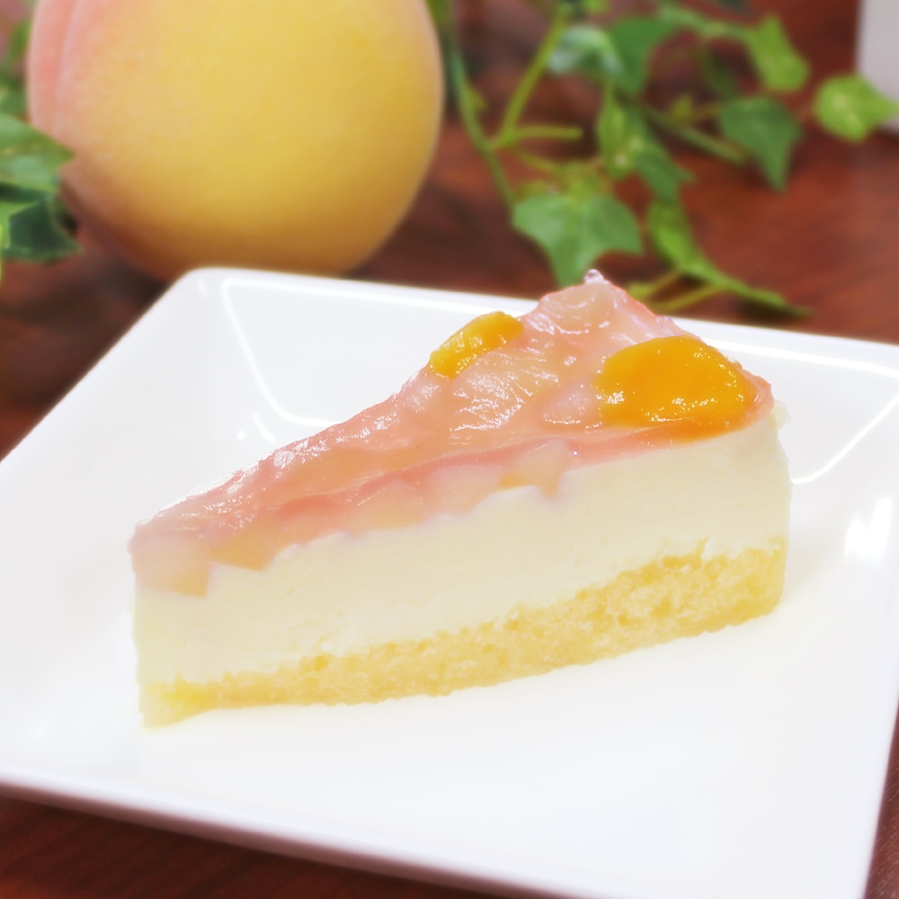 ピーチレアチーズケーキ　1箱4切入×12箱　業務用カットケーキ