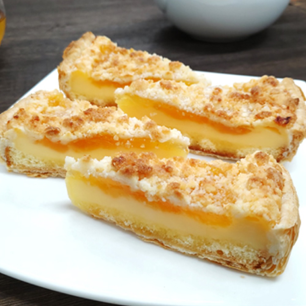 瀬戸内産レモンのカスタードパイ 1箱4切入×12箱 業務用カットケーキ