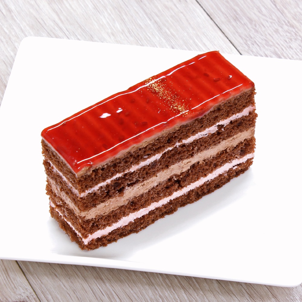 トランシェ・ド・ラズベリーショコラ 1箱4切入×12箱 業務用カットケーキ