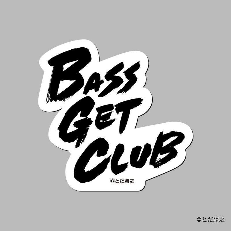 Mr.釣りどれん/ロゴステッカー(BASS GET CLUB)