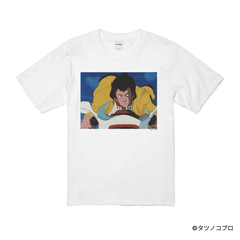 未来警察ウラシマン/プリントシーンTシャツ(リュウ)/ホワイト