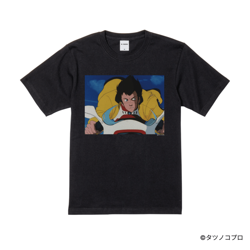 未来警察ウラシマン/プリントシーンTシャツ(リュウ)/ブラック