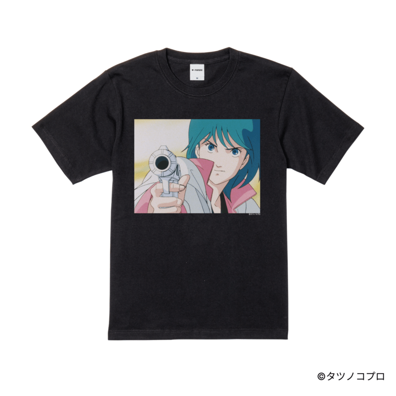 未来警察ウラシマン/プリントシーンTシャツ(ソフィア)/ブラック