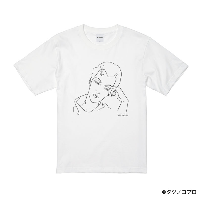 未来警察ウラシマン/プリントドローイングTシャツ(ミレーヌ)/ホワイト