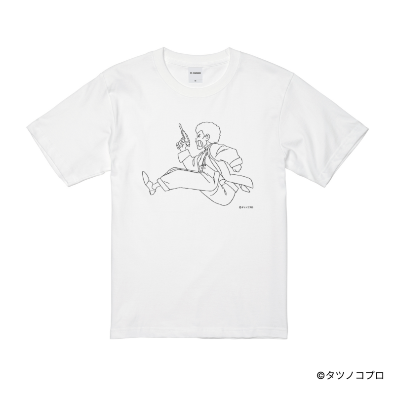 未来警察ウラシマン/プリントドローイングTシャツ(ジダンダ)/ホワイト