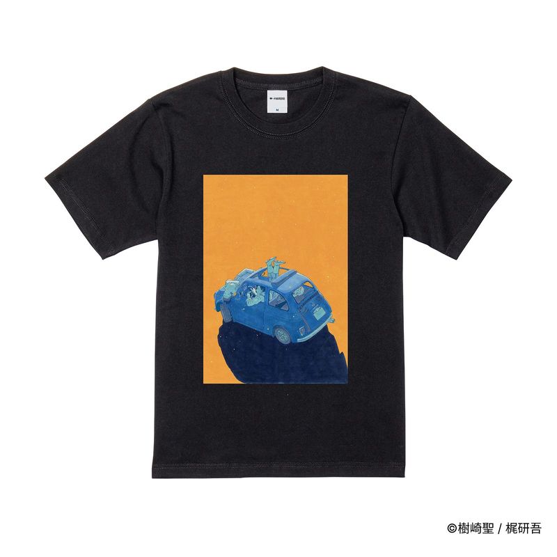 交通事故鑑定人 環倫一郎/プリントカラーTシャツ(9巻本扉)/ブラック