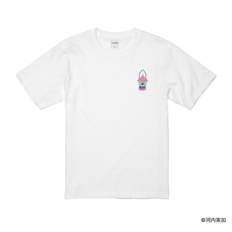 クラララバード/刺繍ロゴTシャツ(らんぷ)/ホワイト