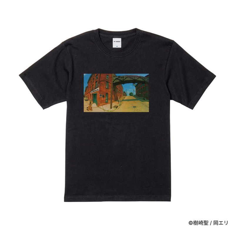 ZOMBIEMEN/プリントカラーTシャツ(デイトンの街並み)/ブラック