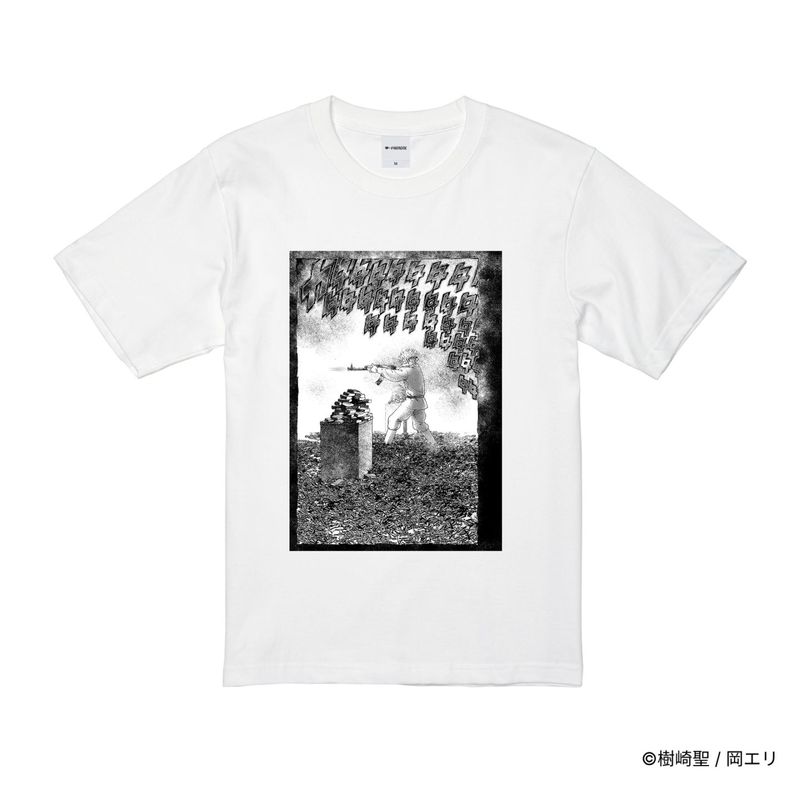 ZOMBIEMEN/プリントシーンTシャツ(エカテリナAI49)/ホワイト