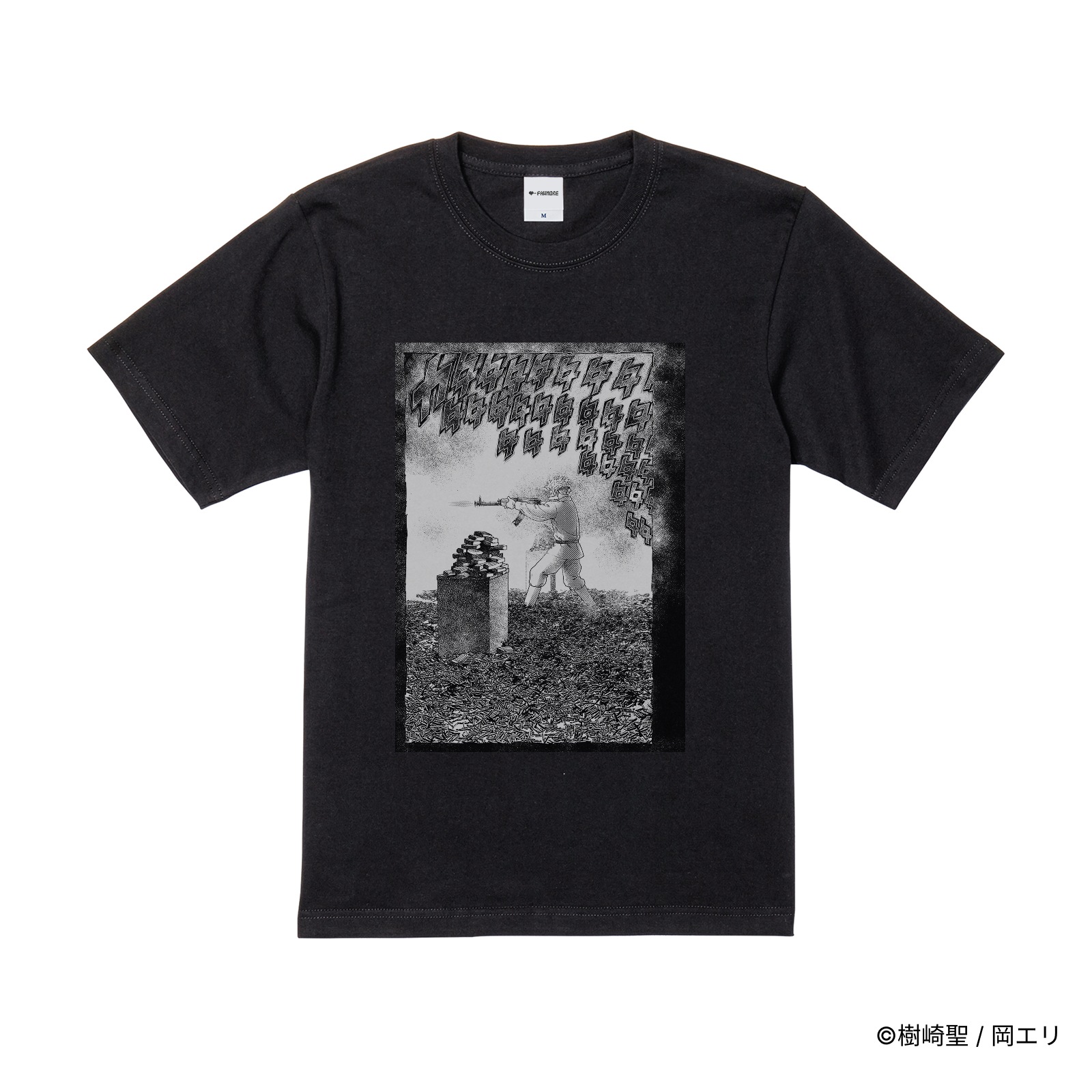 ZOMBIEMEN/プリントシーンTシャツ(エカテリナAI49)/ブラック