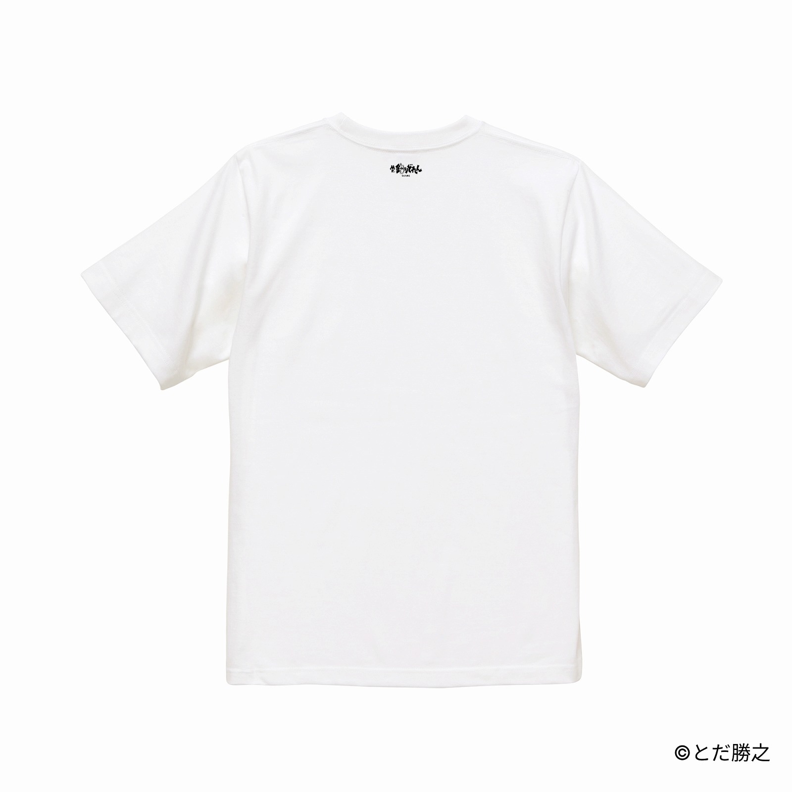 Mr.釣りどれん/刺繍ロゴTシャツ(タイトルロゴ)/ホワイト