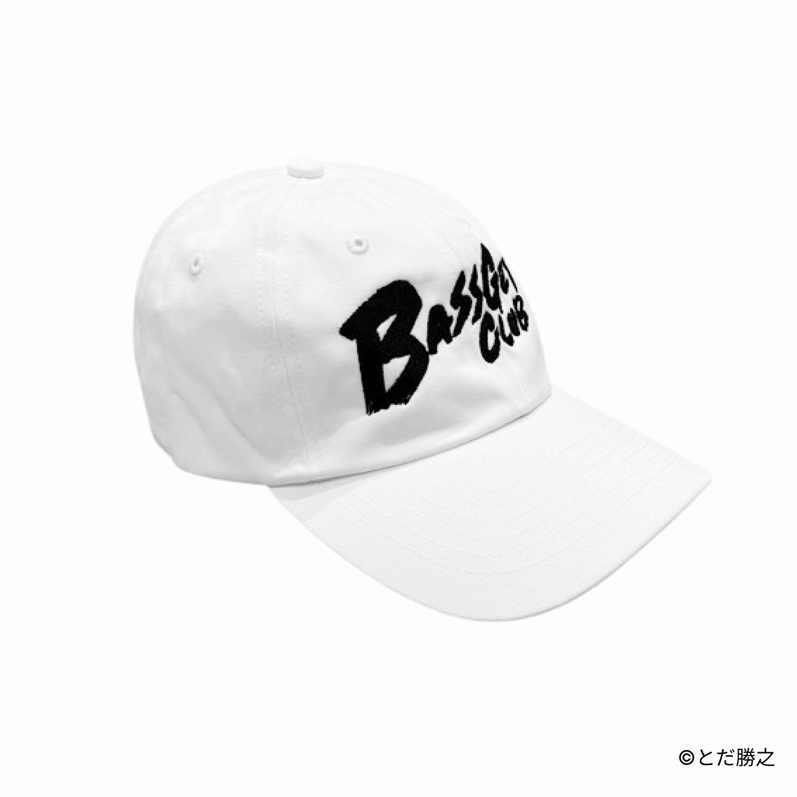 Mr.釣りどれん/刺繍ロゴキャップ(BASS GET CLUB)/ホワイト