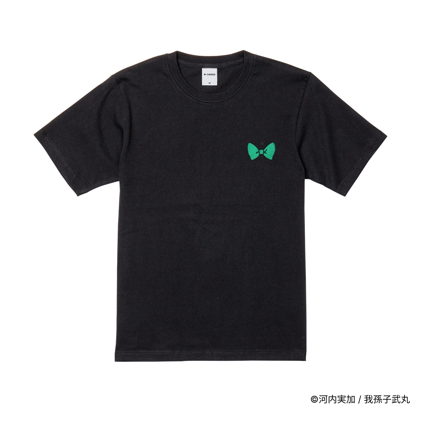 人形はこたつで推理する/刺繍ロゴTシャツ(蝶ネクタイ)/ブラック