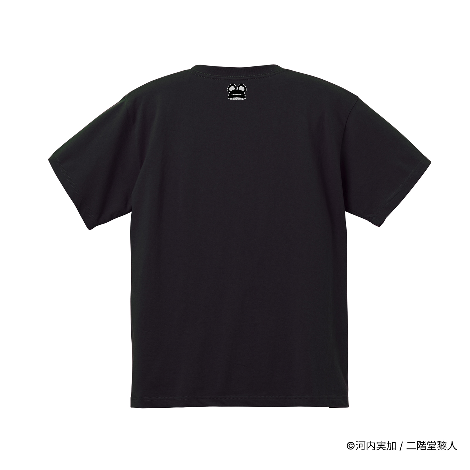 渋柿信介の事件簿/プリントシーンTシャツ(モノクロイラスト)/ブラック