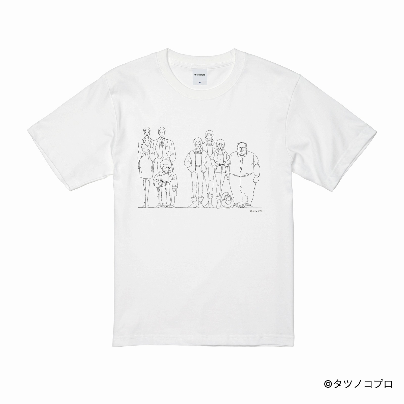 未来警察ウラシマン/プリントドローイングTシャツ(マグナポリス&ネクライム)/ホワイト