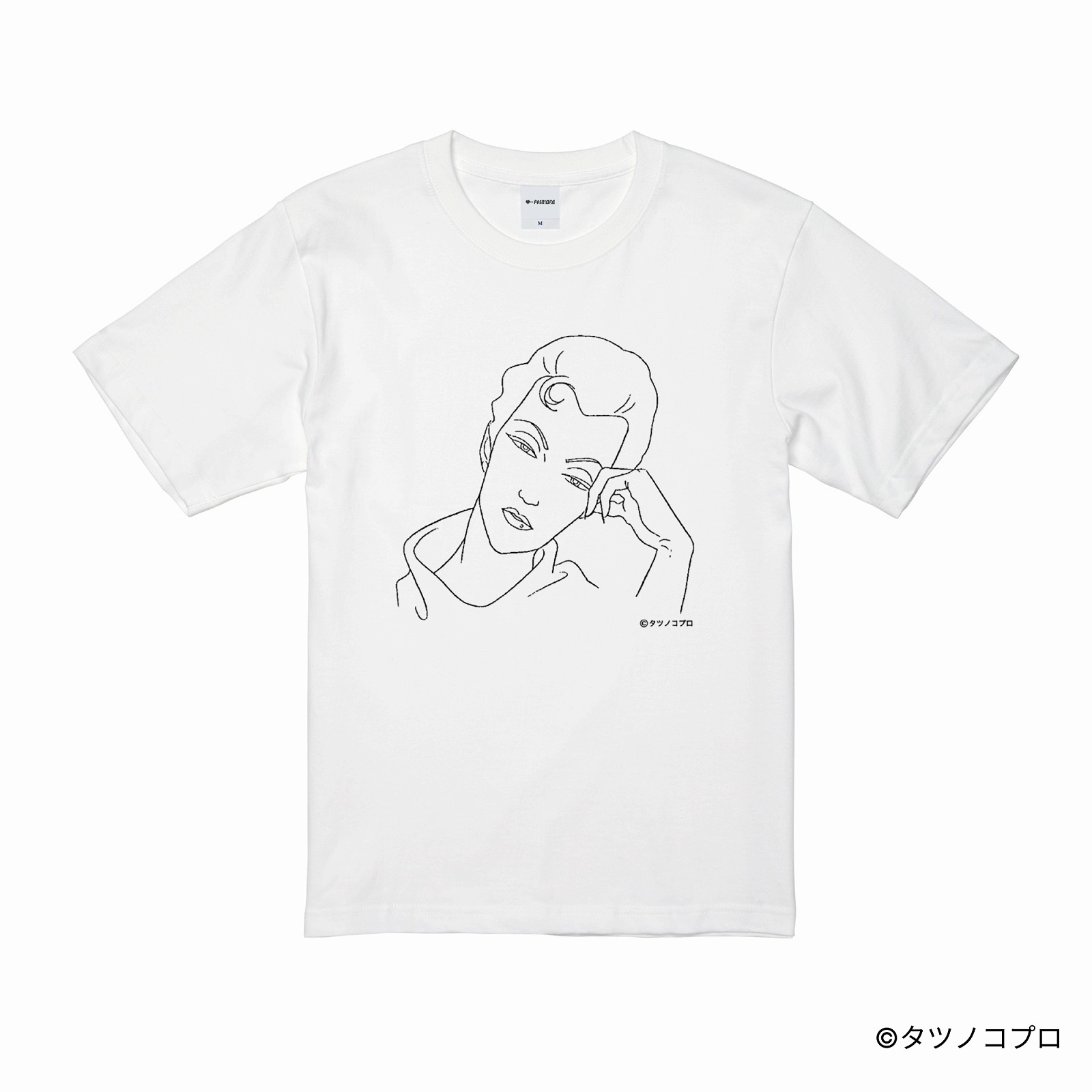 未来警察ウラシマン/プリントドローイングTシャツ(ミレーヌ)/ホワイト