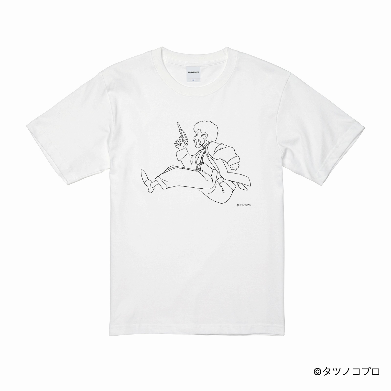 未来警察ウラシマン/プリントドローイングTシャツ(ジダンダ)/ホワイト