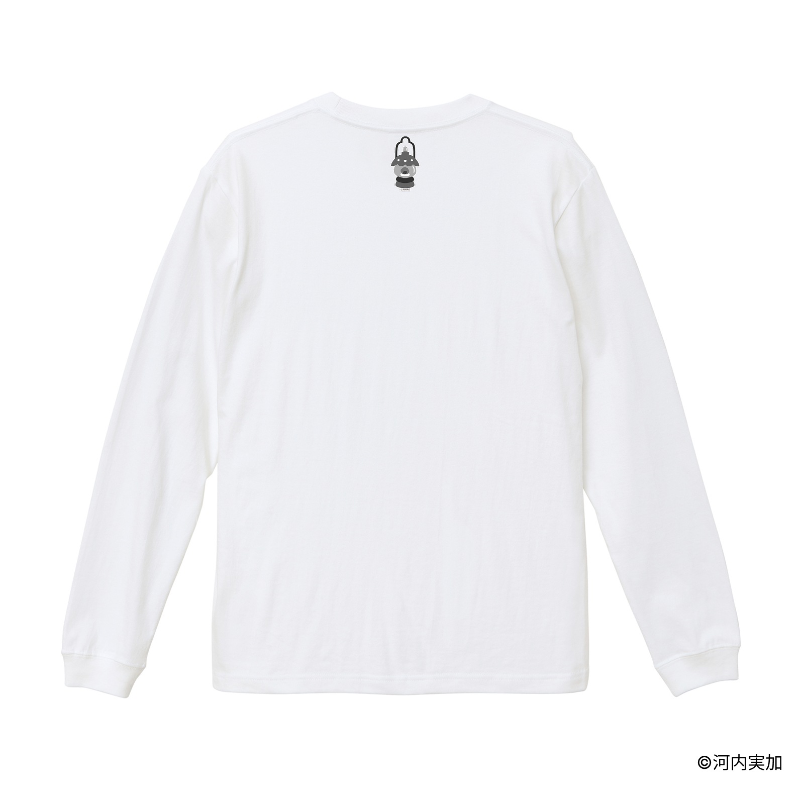 クラララバード/プリントカバーロングTシャツ(カラーイラスト)/ホワイト