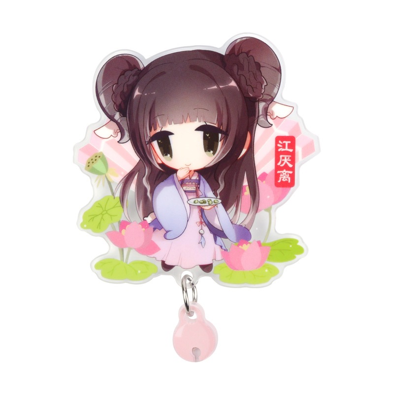 魔道祖師アニメ-アクリル缶バッジ 江厭離 ジャン・イエンリー 魔道祖師