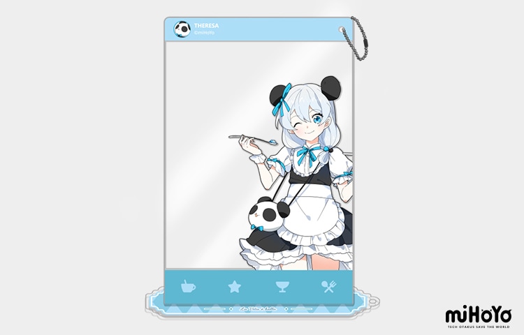 崩壊3rd アクスタ cafe テレサ 崩壊3rd ふわふわカフェシリーズ スタンド アクリルカード