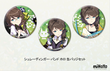崩壊3rd シュレーディンガー 缶バッジ　セット 崩壊3rd 人気聖痕 バッジ セット3枚入 シュレーディンガー・バンド