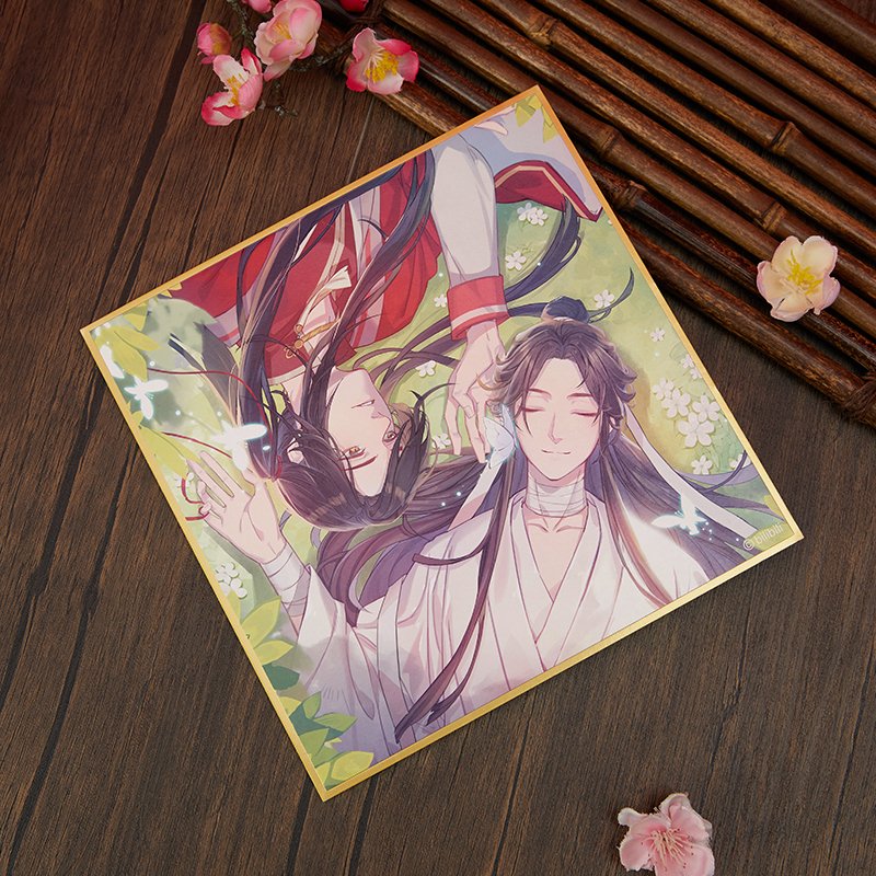てんかんしふく-色紙 銀の蝶 並行輸入商品,天官賜福,キャラ