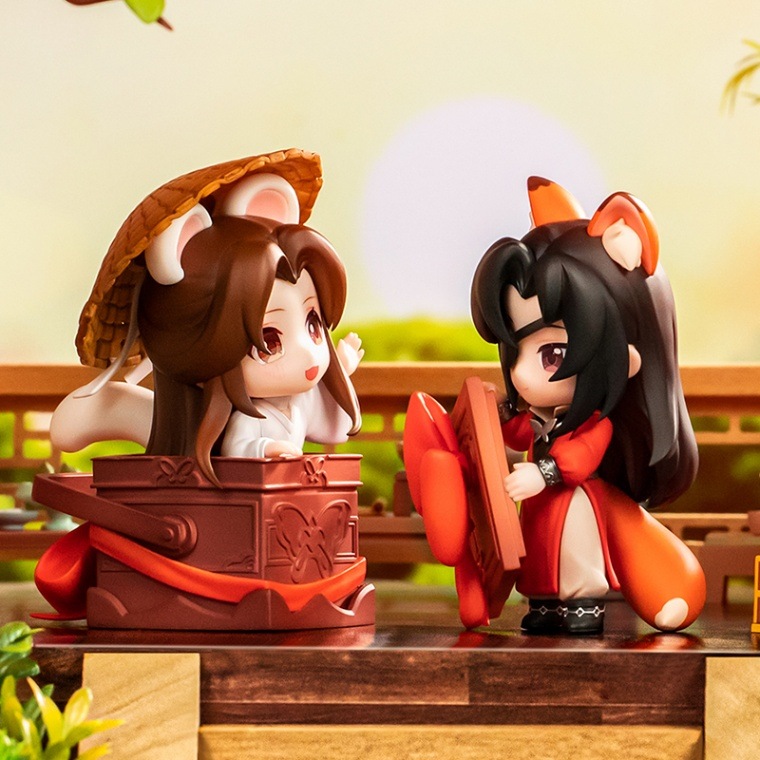 天官賜福 Q版 フィギュア 生日芳心瑞献 アニメてんかんしふく ちびキャ ラフィギュア 芳心瑞献 特典チ ェキ風