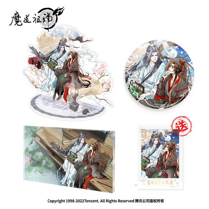 魔道祖師-菖蒲揺風シリーズ 缶バッジ+アクリルボード+アクリルスタンド