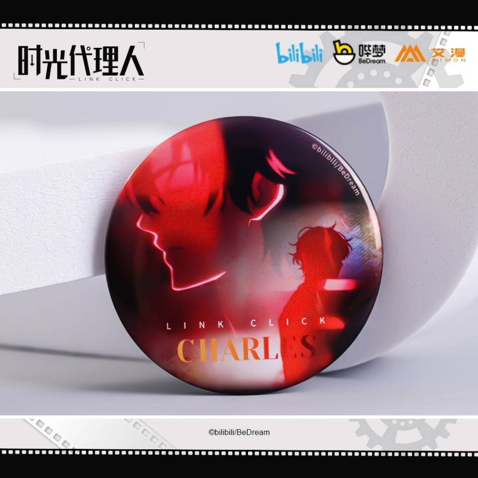 時光代理人-LINK CLICK- 缶バッジ トキ/程小時 デザインA 現物 fantasy