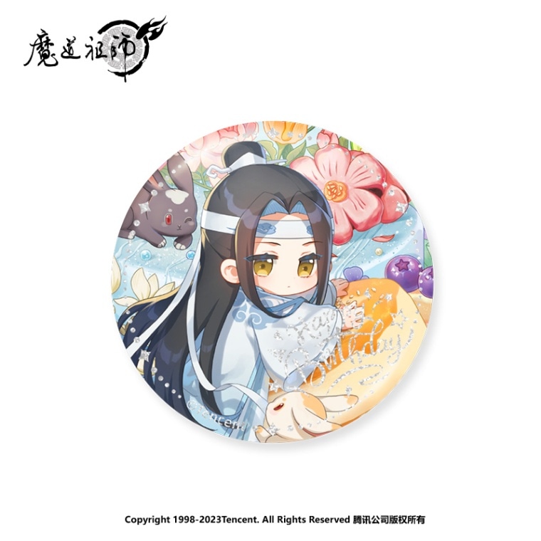 魔道祖師アニメ 藍忘機誕生日ちびキャラシリーズ 缶バッジ 魔道