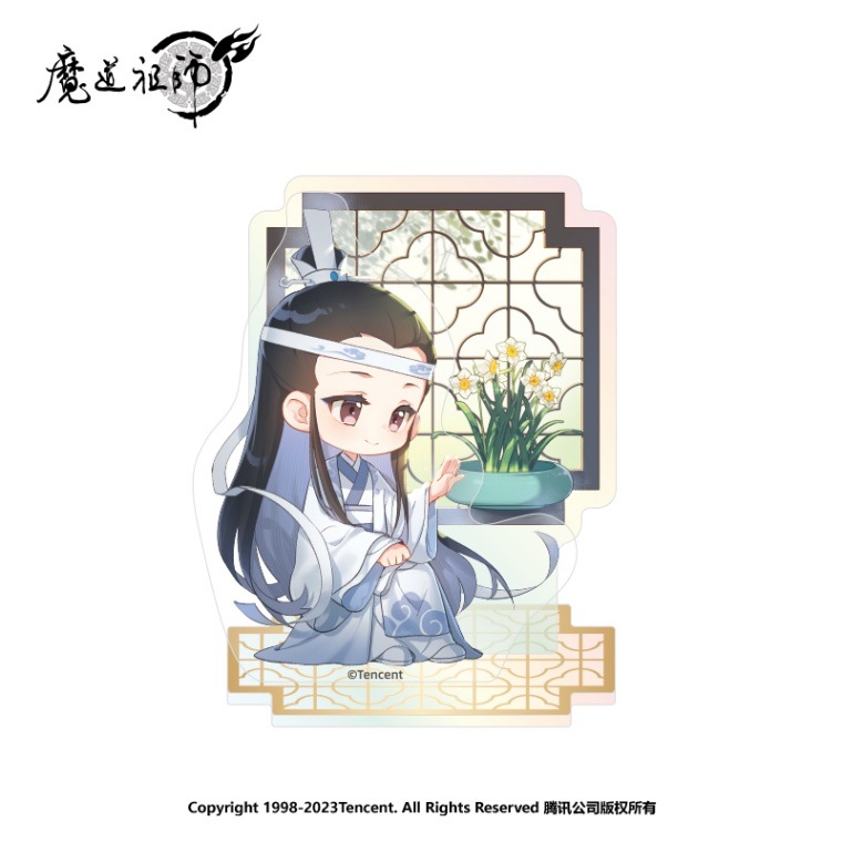 魔道祖師アニメ 春花ちびキャラシリーズ ホログラムスタンド 藍曦臣